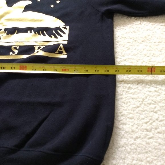 vintage 70s black Alaska sweatshirt eagle - Picture 6 of 8